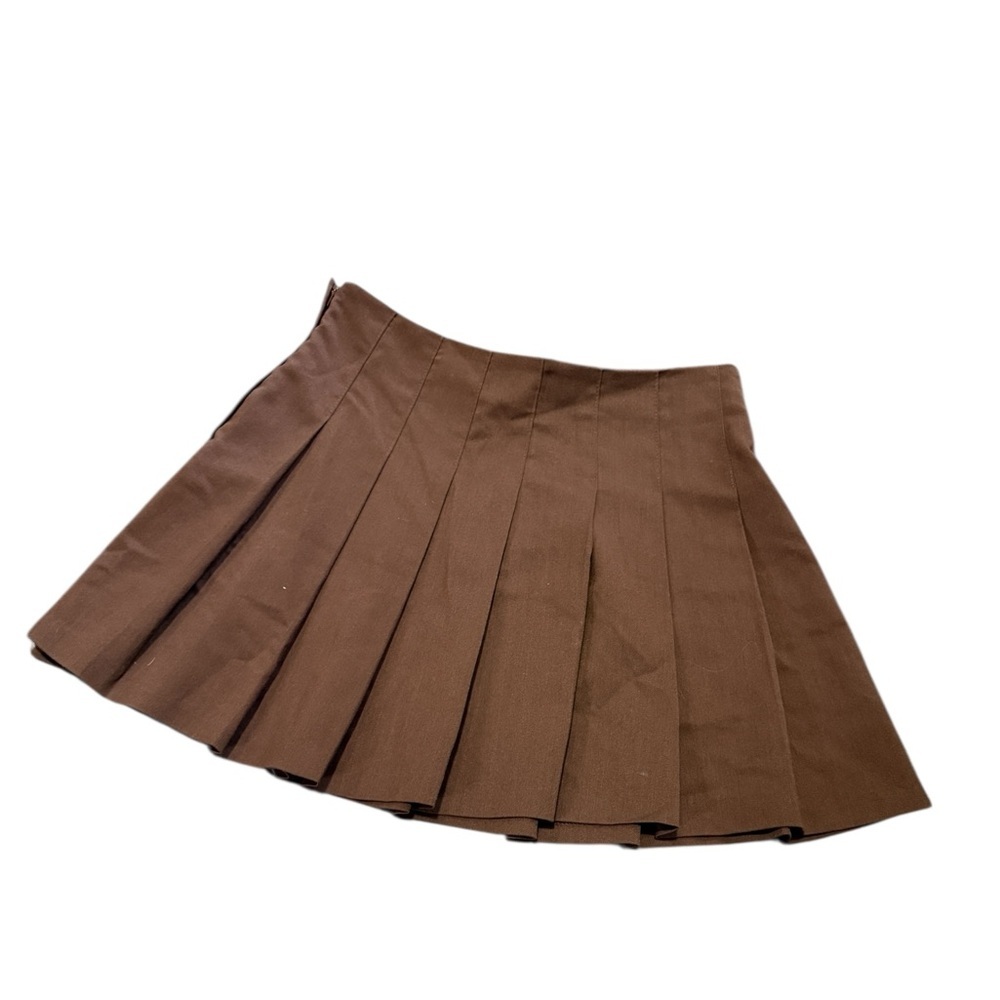 H&M Divided pleated skirt, side zipper, Size 6, Toffee, Gd cond - Picture 5 of 8